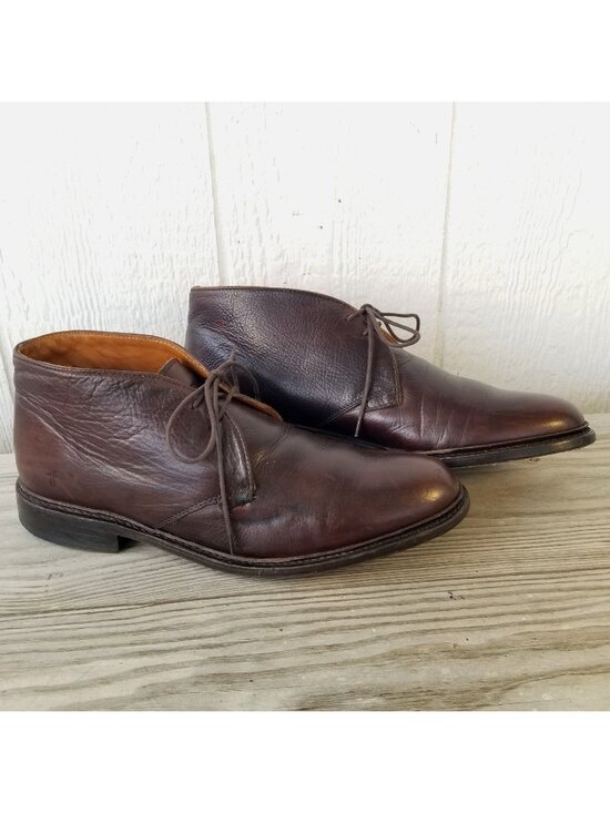 Frye Chukka Mens Brown Full Grain Leather High Top Boots 11.5 D 87882 main image 9